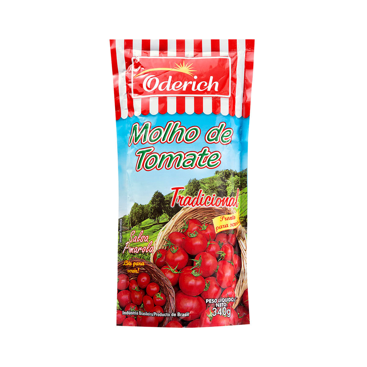 Molho de Tomate Tradicional Oderich 340g