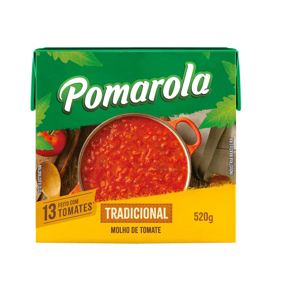 Molho de Tomate Tradicional Pomarola 520g