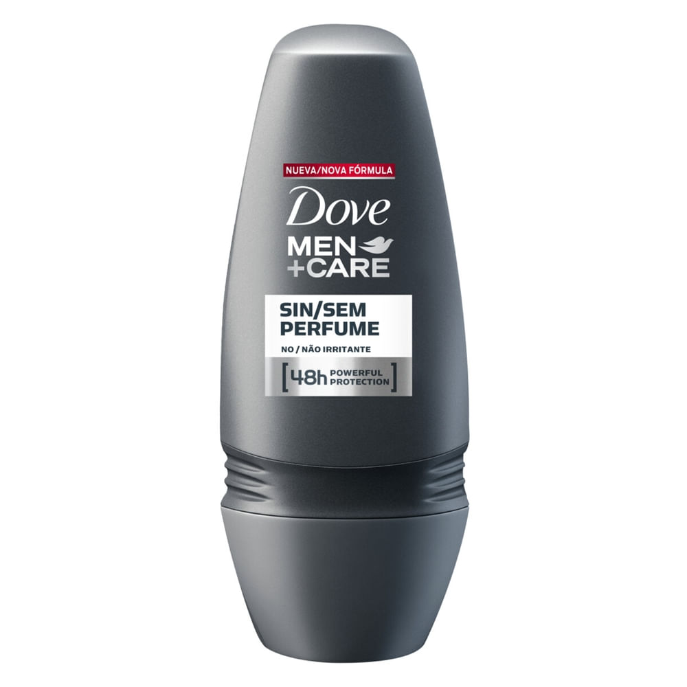 Desodorante Antitranspirante Roll On Dove Men+Care Sem Perfume 50 ml