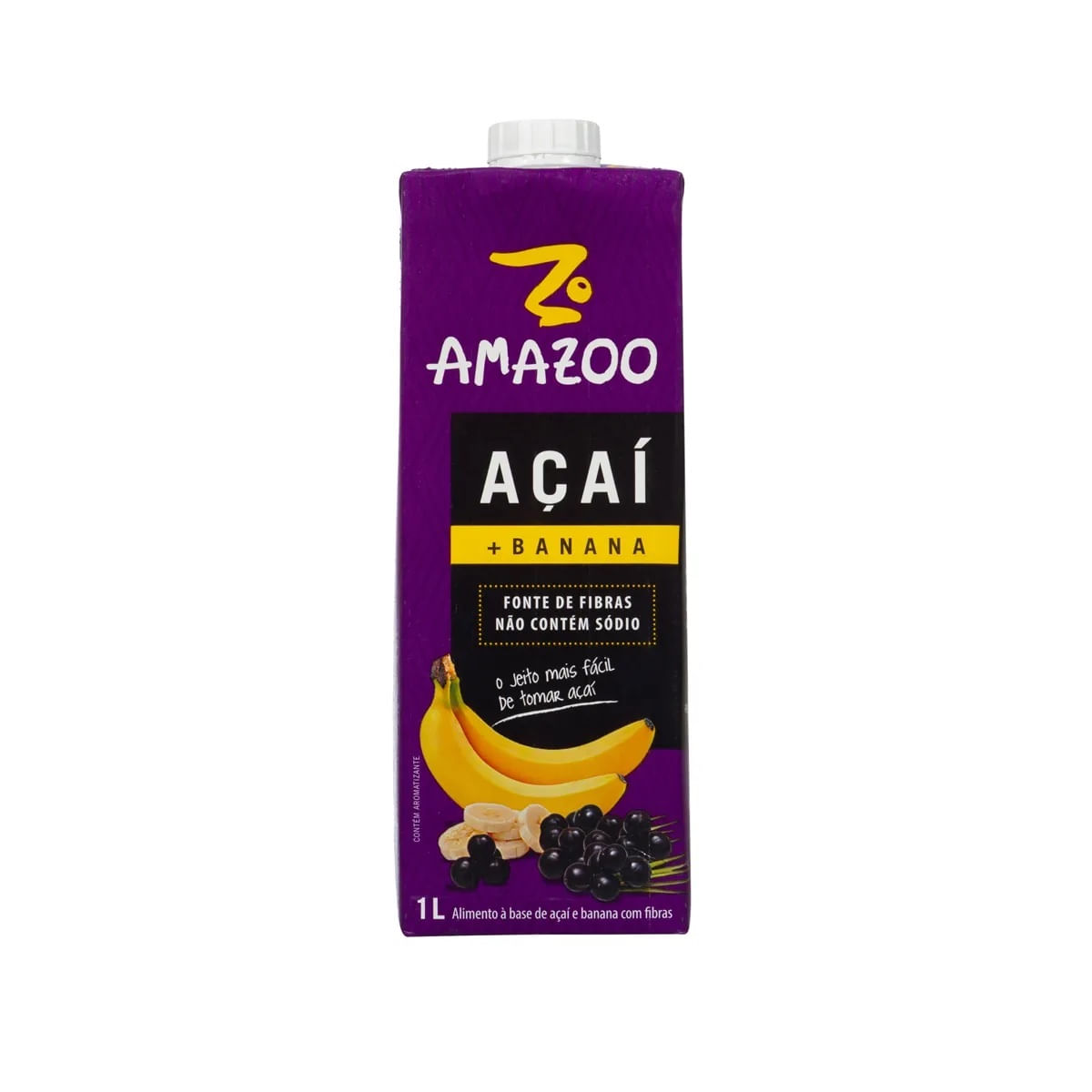 Néctar de Açaí e Banana Amazoo 1 Litro