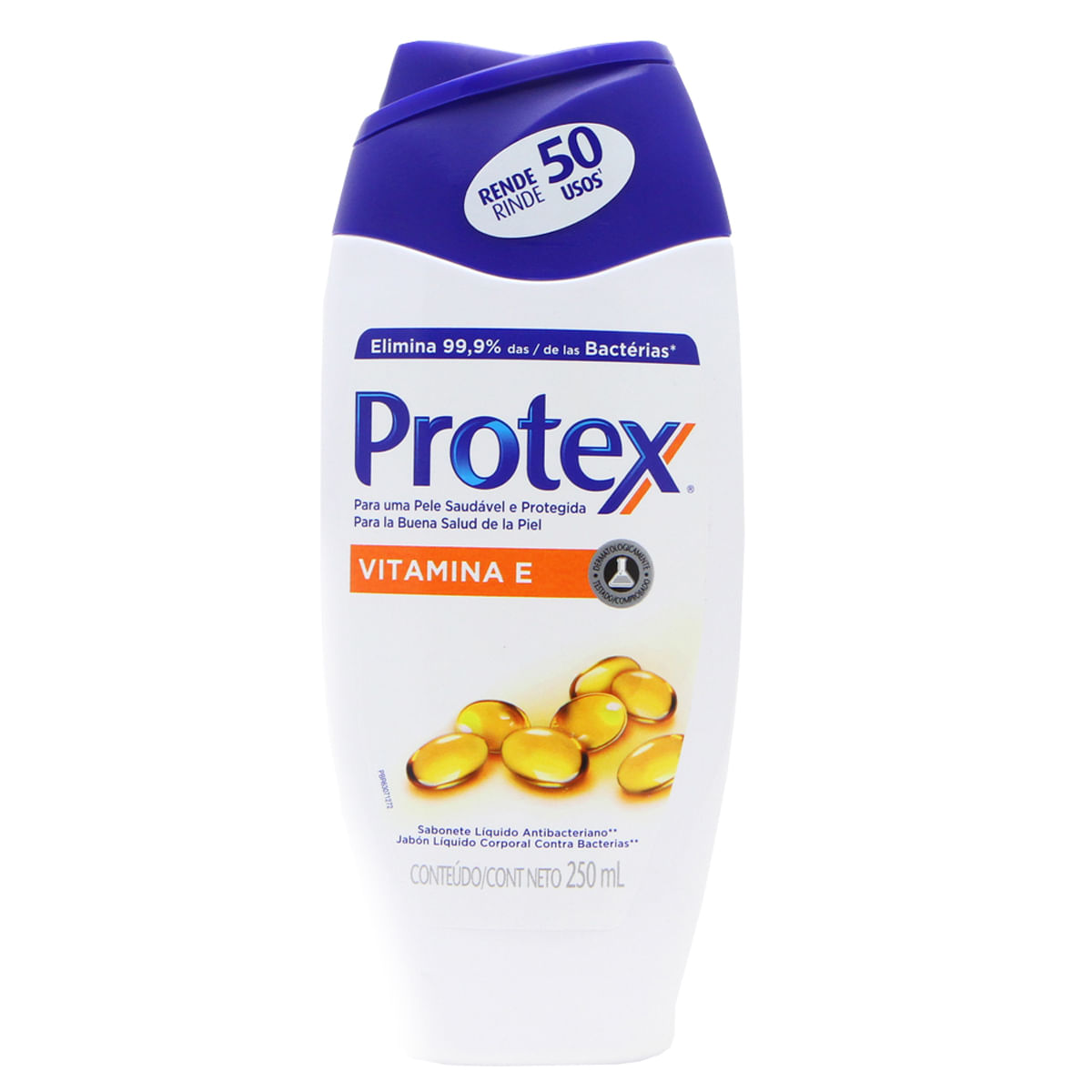 Sabonete Líquido Antibacteriano para Corpo Protex Nutri Protect Vitamina E 250ml