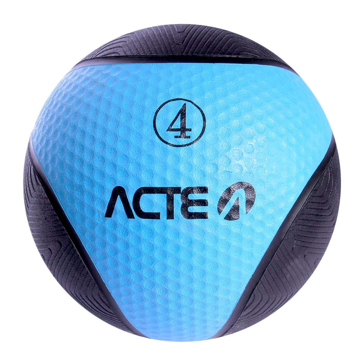 Medicine Ball 4Kg Azul e Preta Acte T104