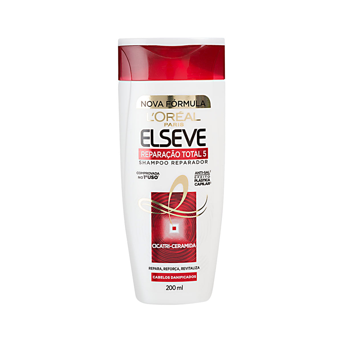 Shampoo Reparador L&apos;Oréal Paris Elseve Reparação Total 5 para cabelos danificados - 200 ml