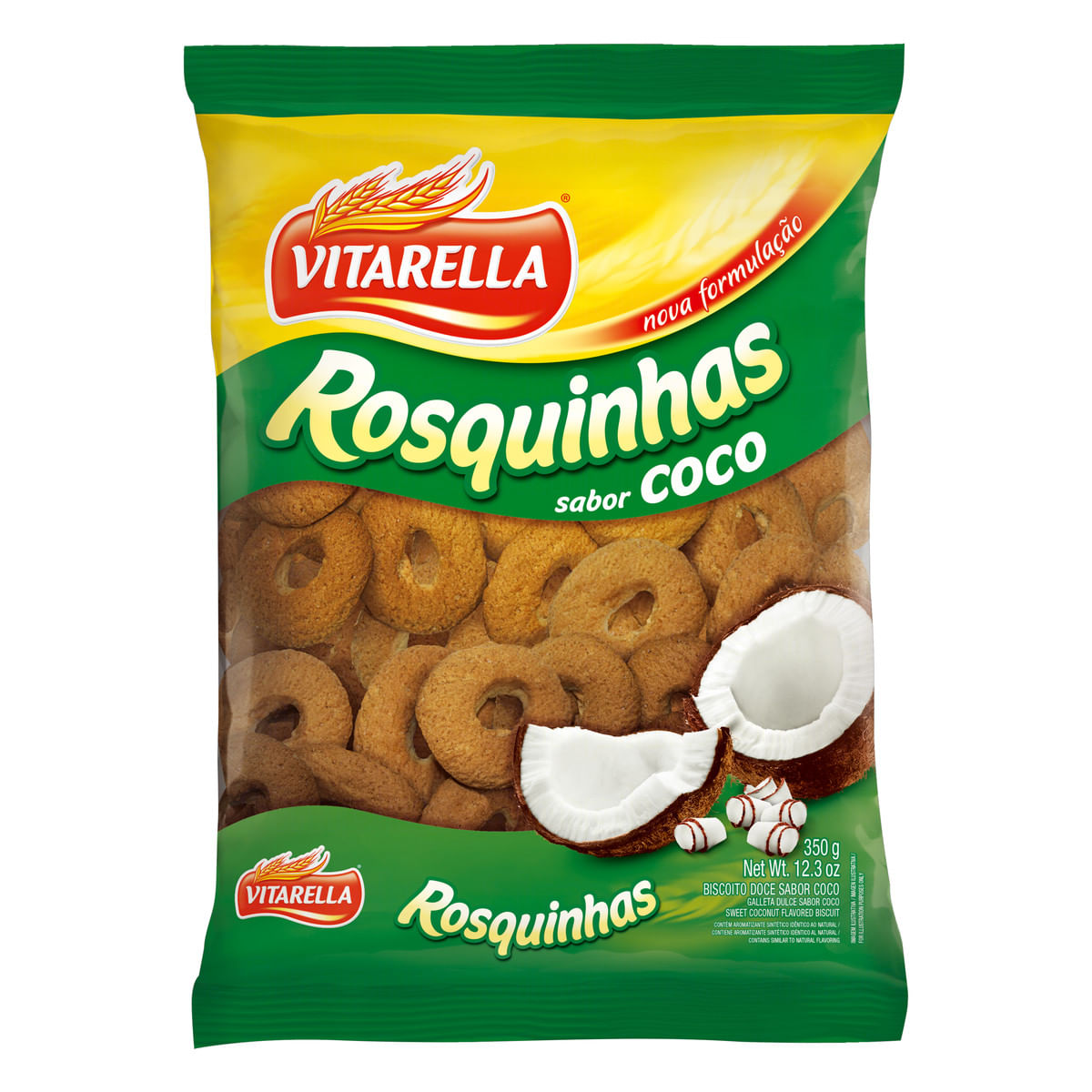 Rosquinha Coco Vitarella 35 0g