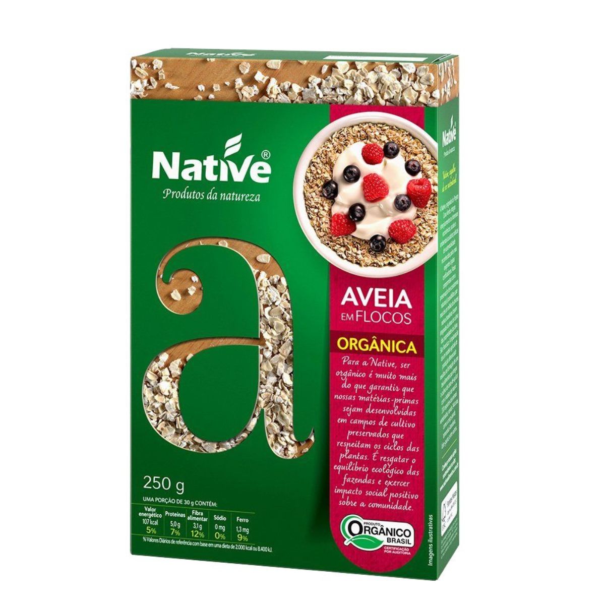 Aveia em Flocos Orgânica Native 250g