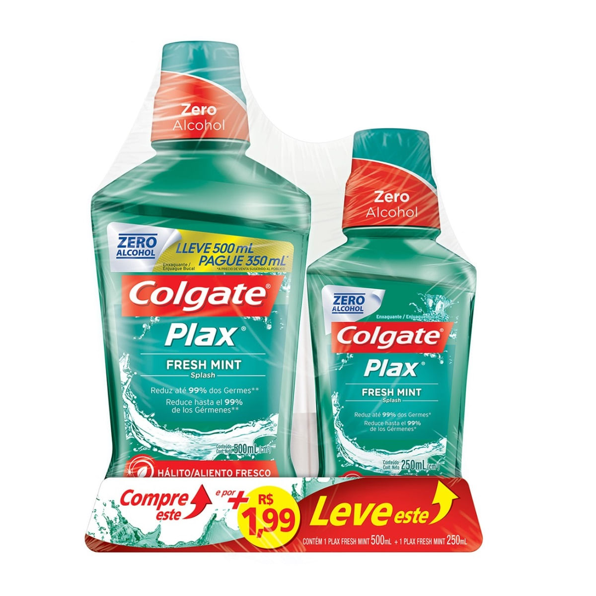 Colgate Plax Fresh Mint Enxaguante Bucal 500ml Promo Leve mais Pague Menos