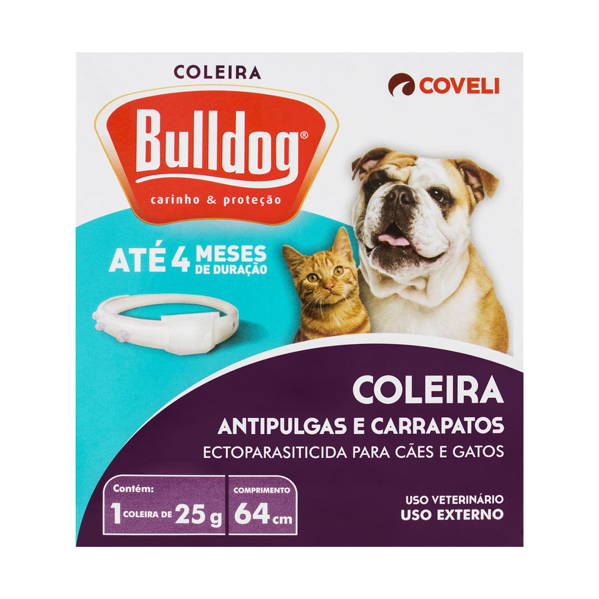 Coleira Antipulgas Bulldog Baw Waw