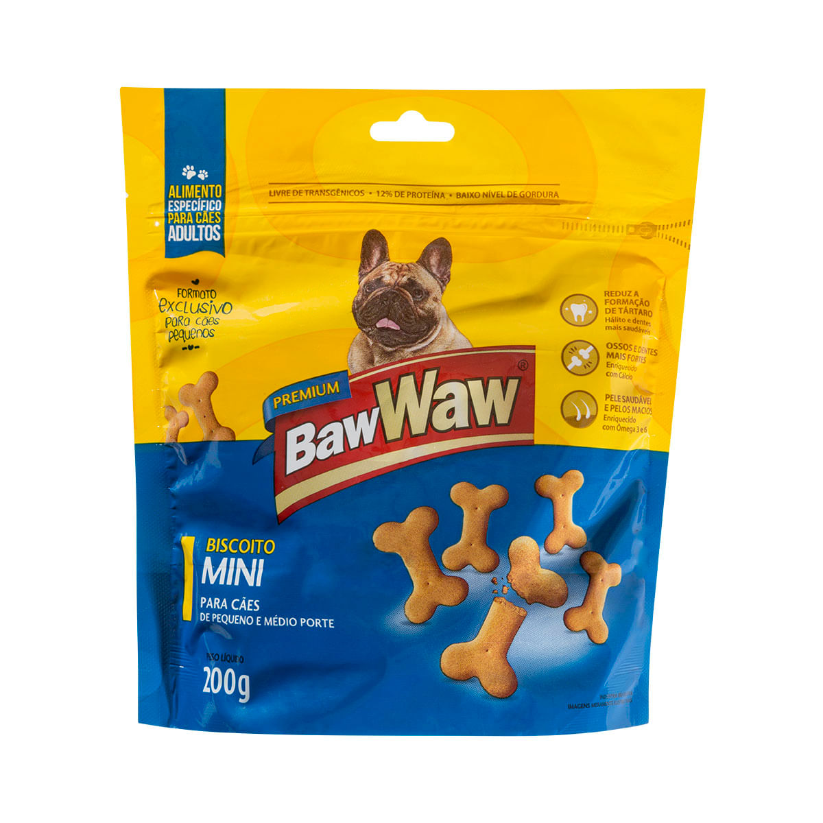 Mini Biscoito para Cachorro Baw Waw 200g