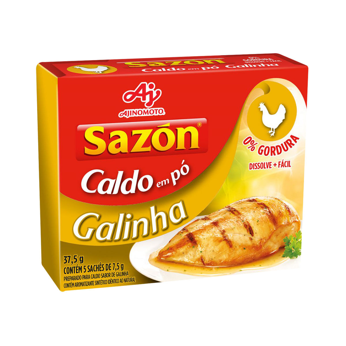 Caldo em Pó de Galinha com Sal Sazon 37,5g