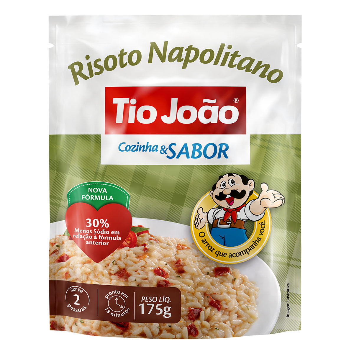 Risoto Carnaroli Napolitano com Tomate Tio João Cozinha &amp; Sabor 175g