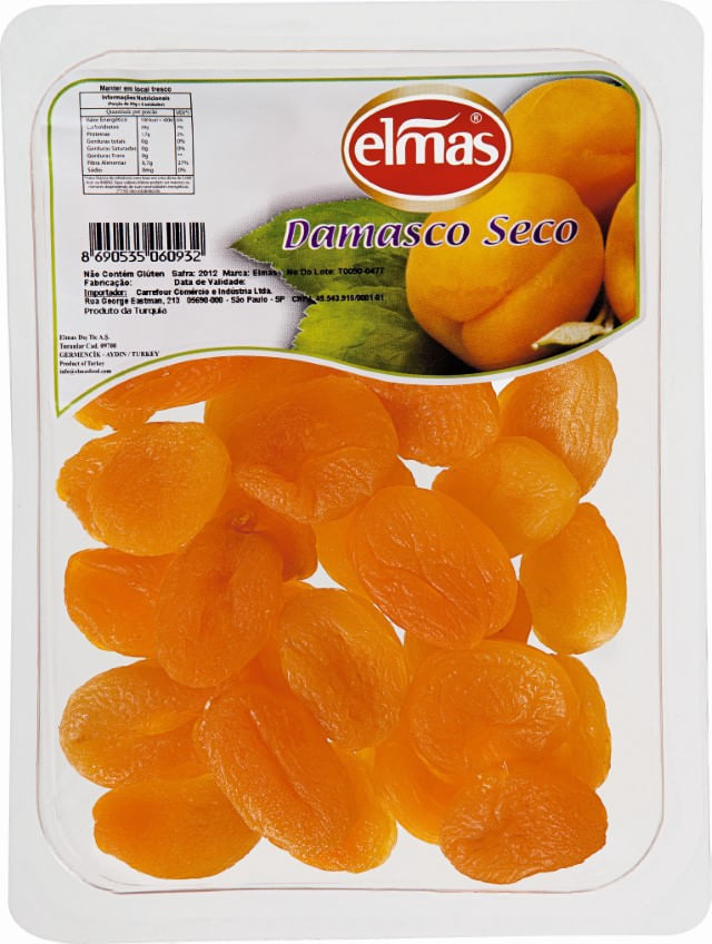 Damasco Seco Extra Macia Elmas 400 g