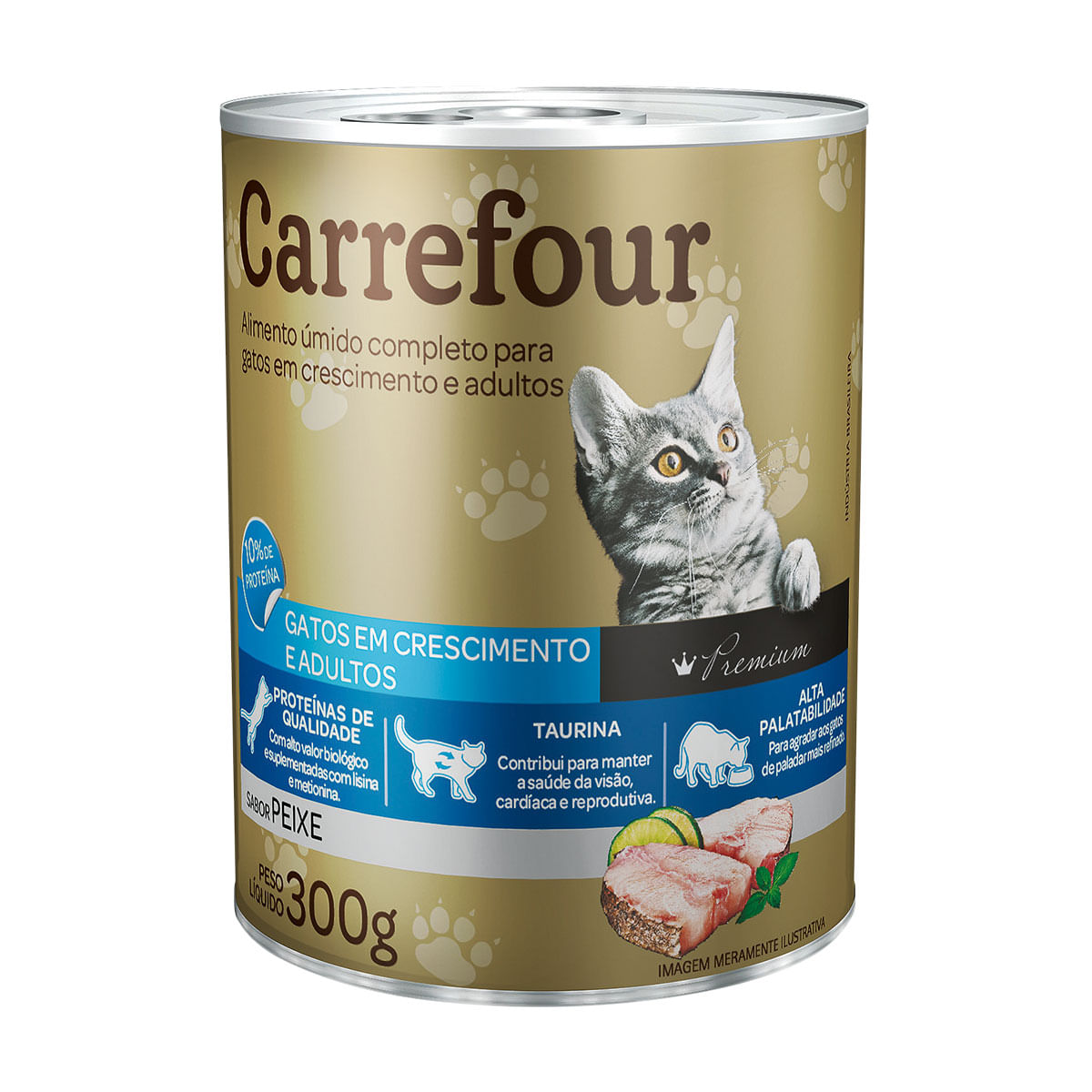 Ração Úmida para Gato Carrefour Peixe 300g