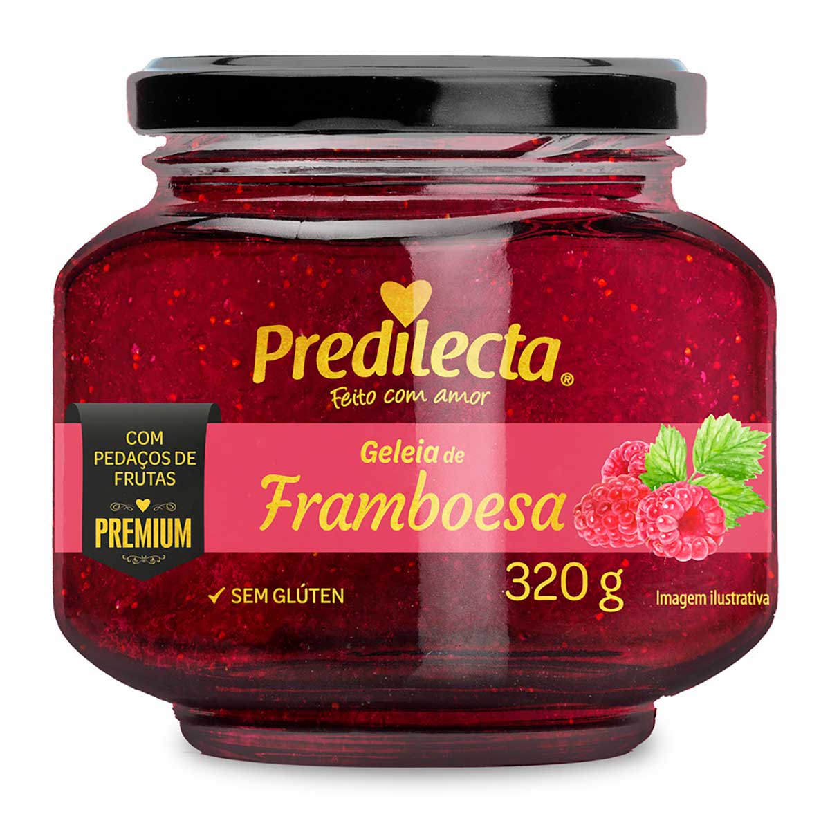 Geleia Framboesa Predilecta Premium Vidro 320 g