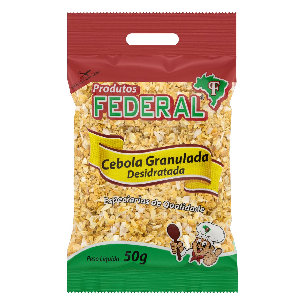 Cebola Granulada Desidratada Federal 50 g