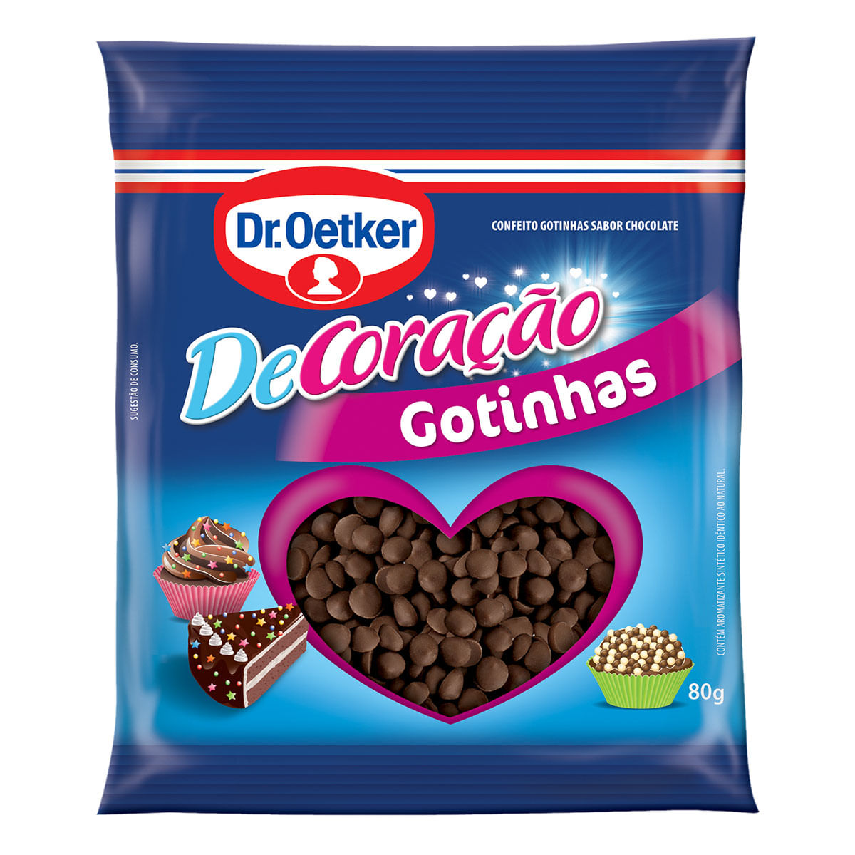 Gotas Chocolate ao Leite Dr. Oetker 80g