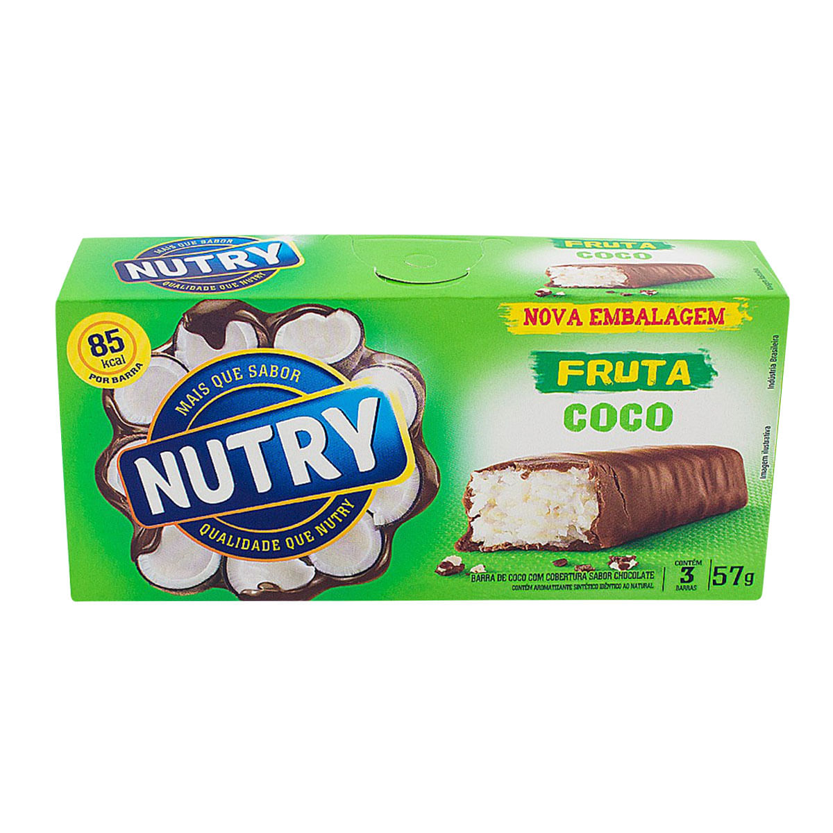 Barra de Fruta Sabor Coco Nutry 3 Unidades