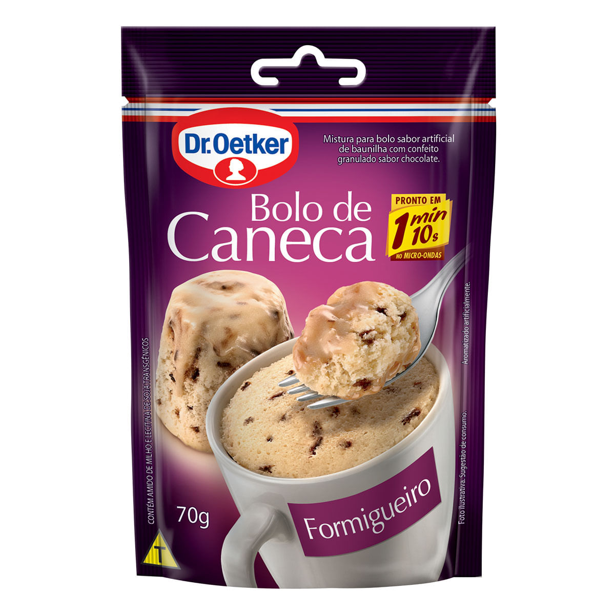 Mistura para Bolo de Caneca Sabor Formigueiro Dr. Oetker 70g