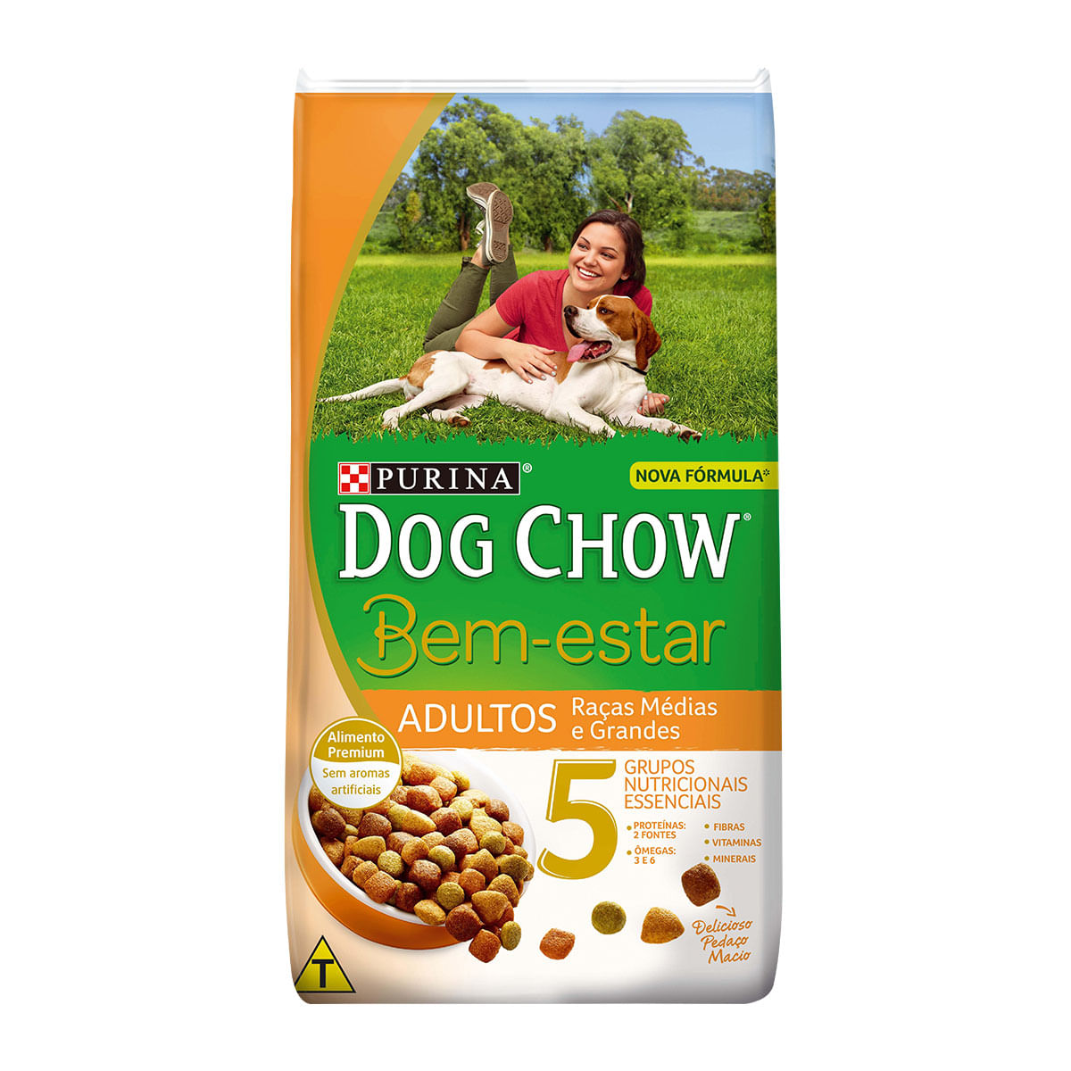 Ração para Cachorro Adulto Purina Dog Chow Bem Estar Frango e Vegetais 1Kg