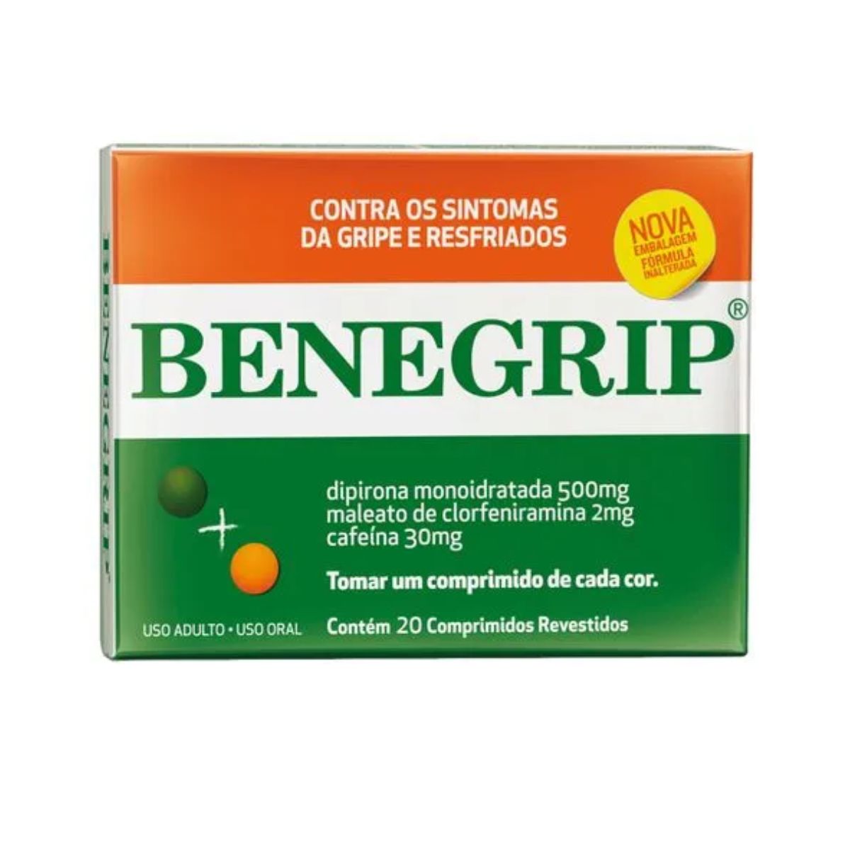 Analgésico Benegrip com 20 Comprimidos