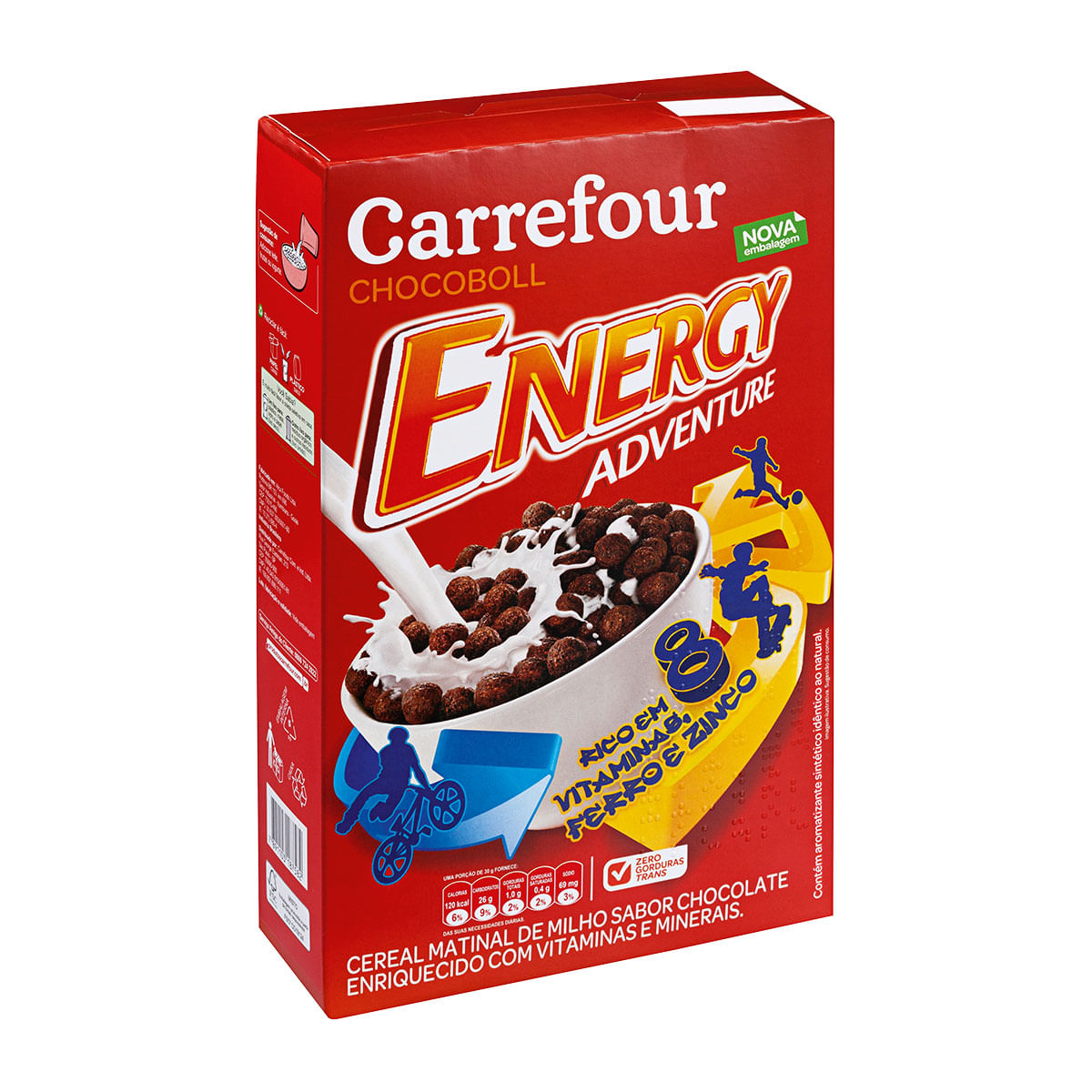 Cereal Matinal Sabor Chocolate Carrefour Energy Adventure 200g