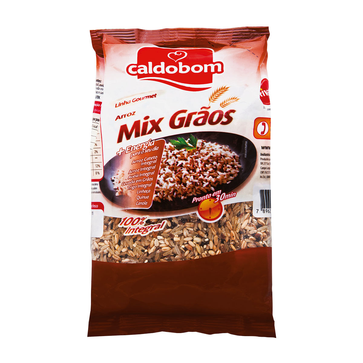 Arroz Integral Caldo Bom Gourmet Mix Grãos 500g