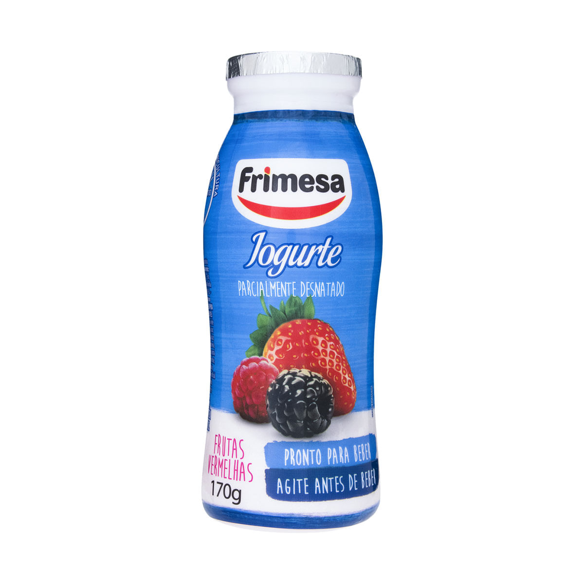 Iogurte Semidesnatado Frimesa Frutas Vermelhas com Polpa Morango, Amora e Framboesa 170g