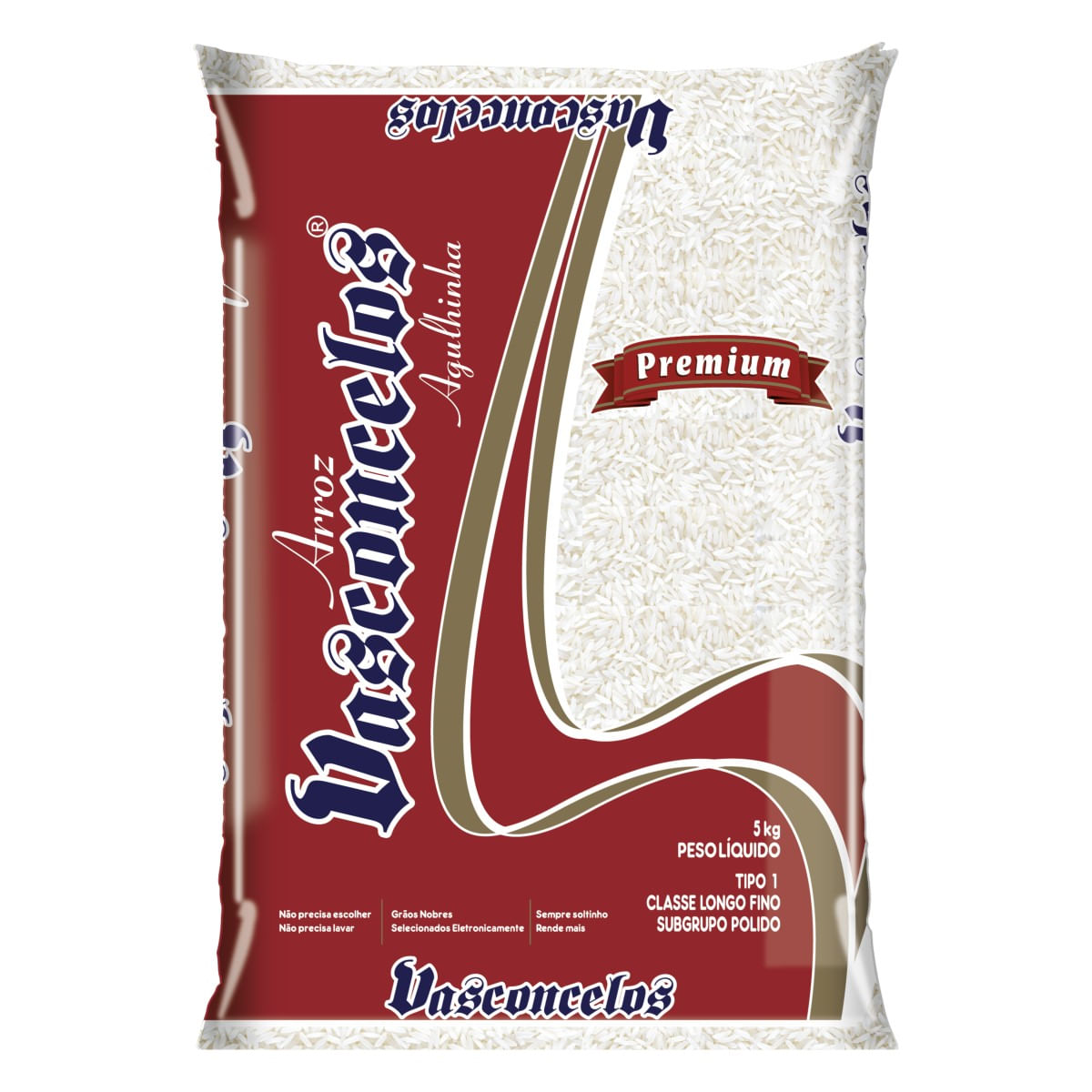 Arroz Branco Tipo 1 Vasconcelos 5Kg