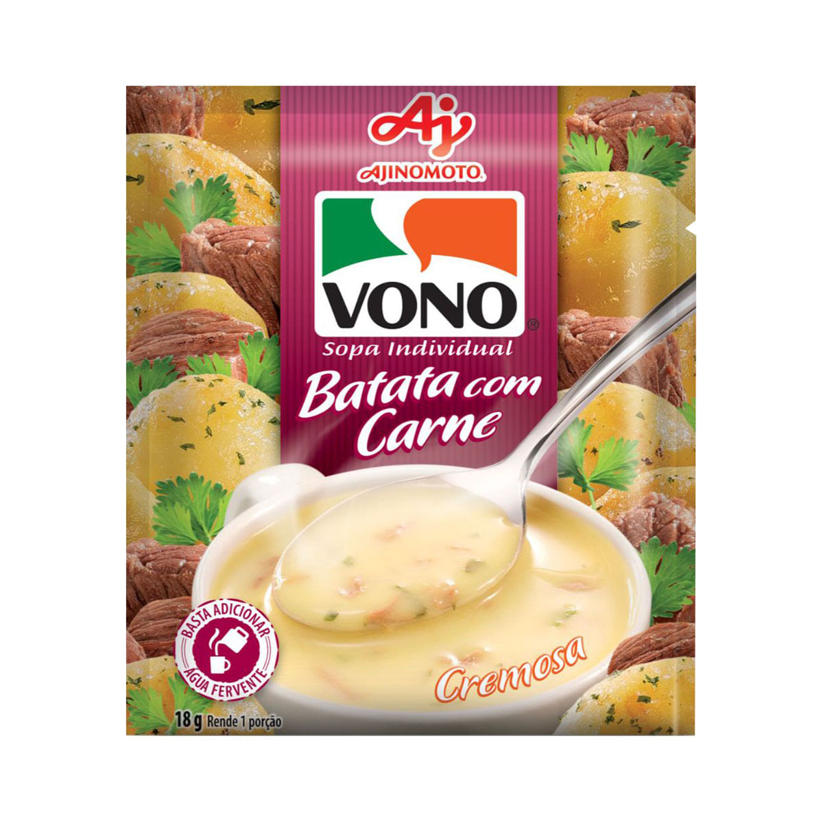 Sopa de Batata com Carne Vono 18g