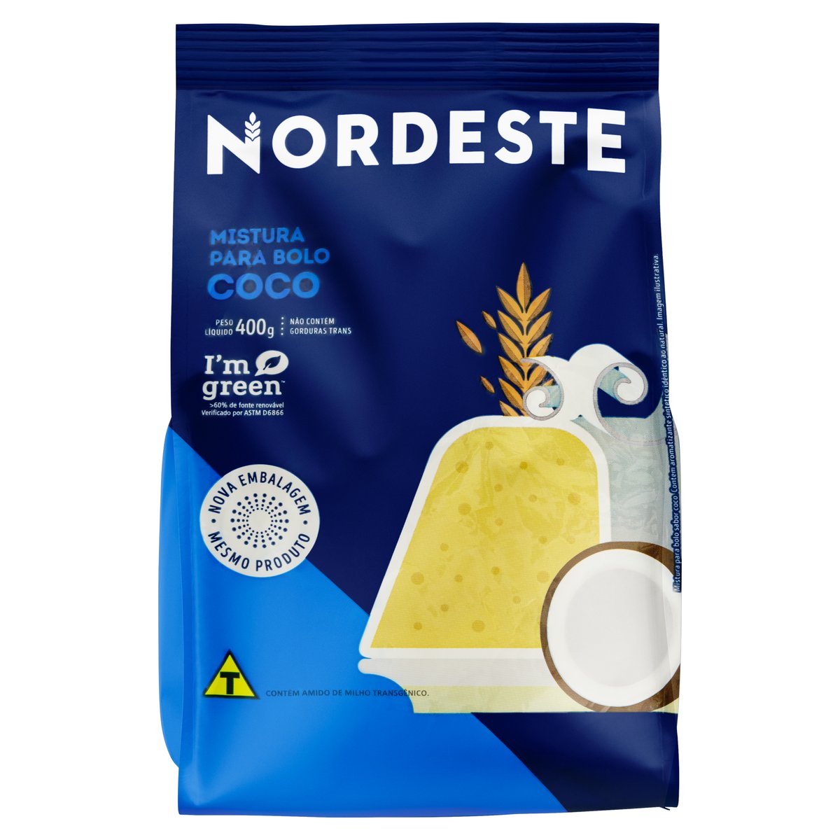 Mistura para Bolo Sabor Coco Nordeste 400g