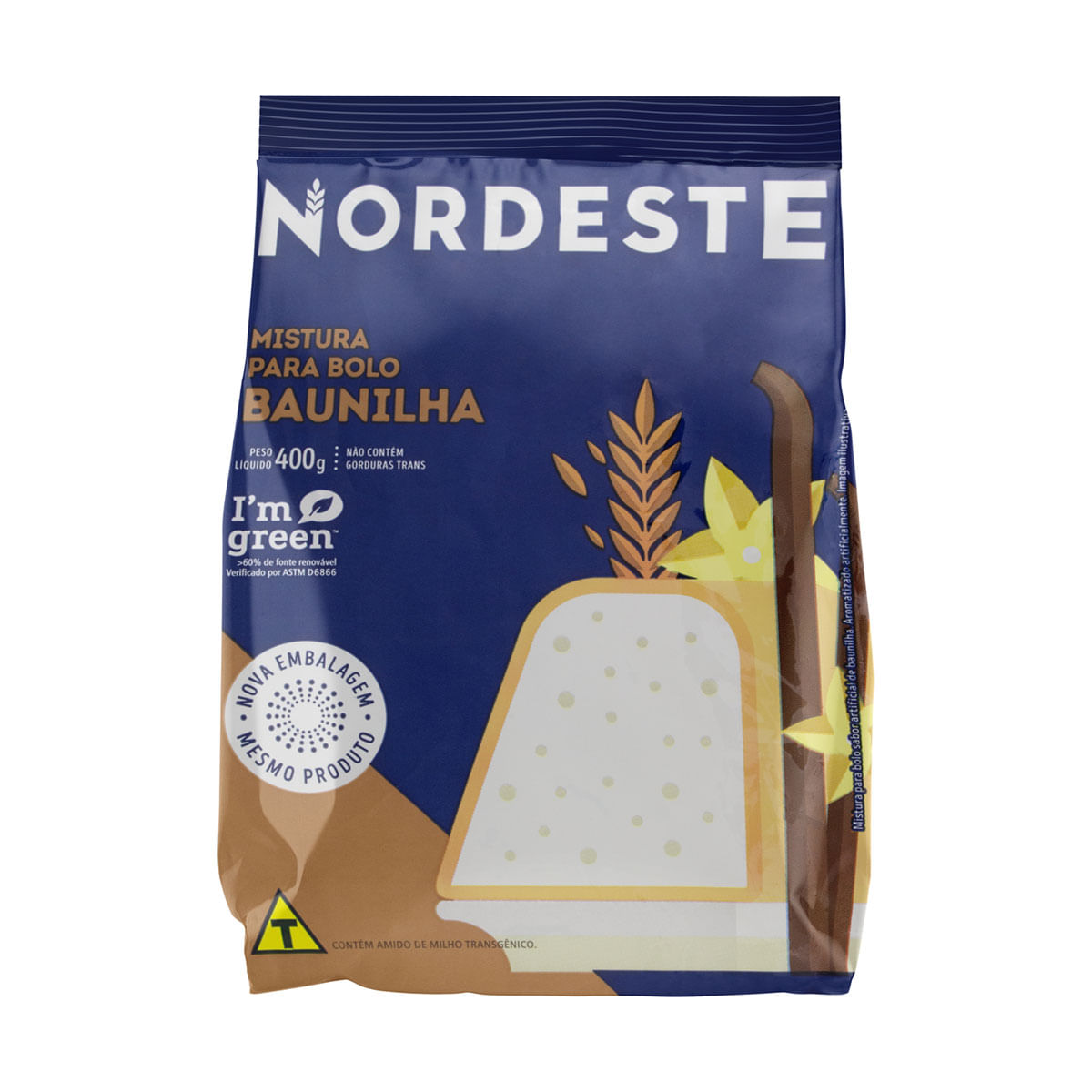 Mistura para Bolo Baunilha Nordeste 400g