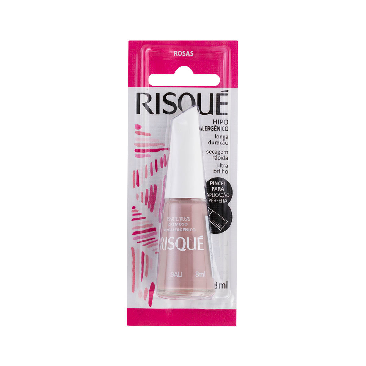 Esmalte Risqué Rosas Bali 8ml