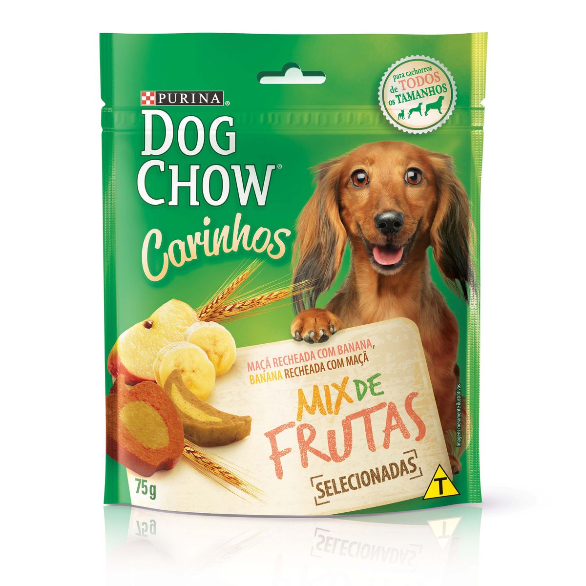 Petisco para Cachorro Purina Dog Chow Carinhos Mix de Frutas 75g