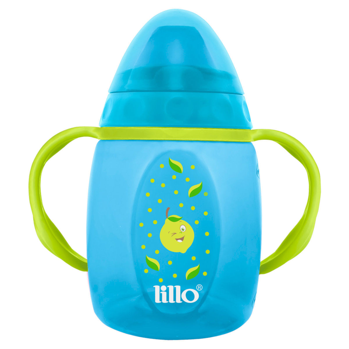 Caneca Infantil Antivazamento em Polipropileno 250ml Azul Lillo Design 602921