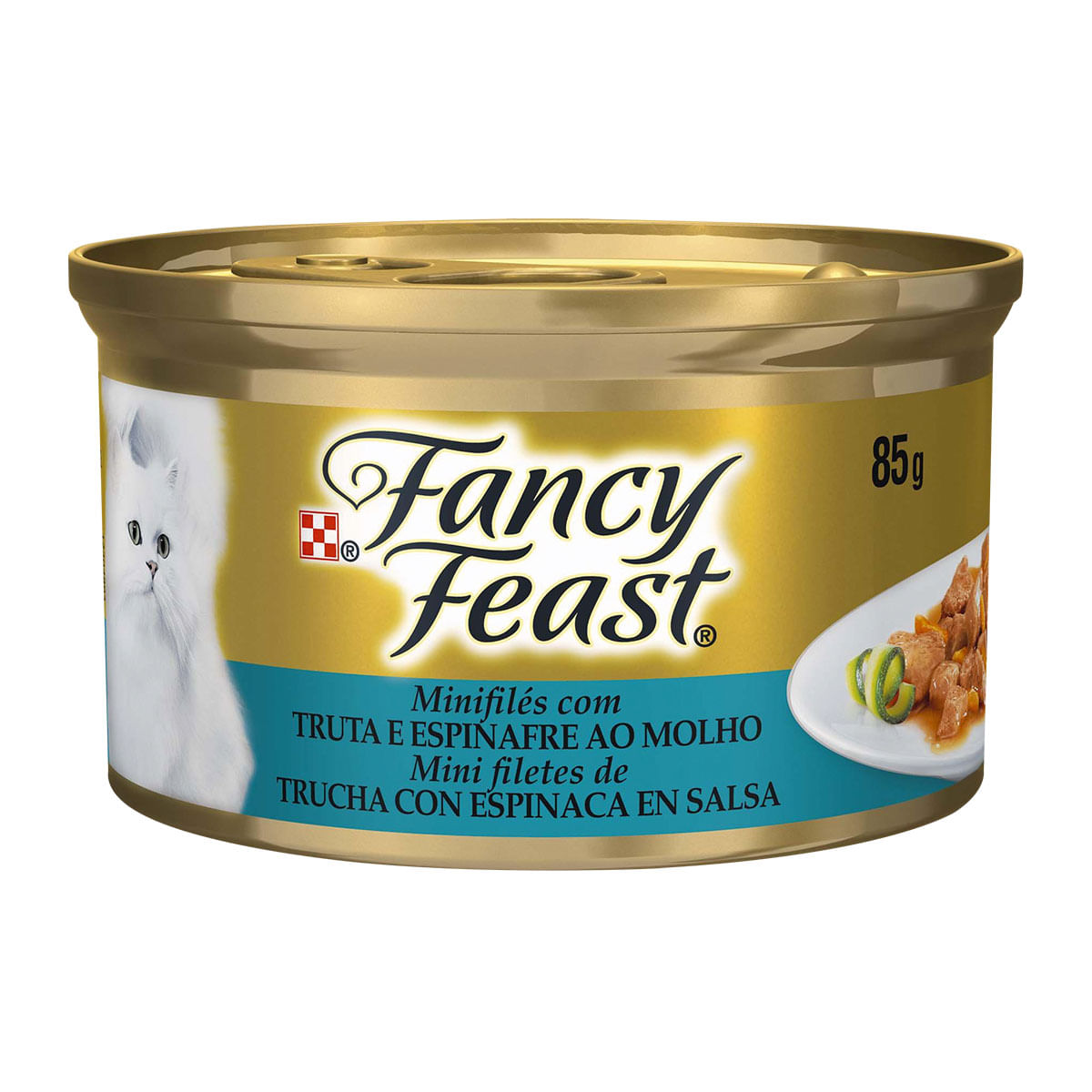 Ração Úmida para Gato Purina Fancy Feast Truta e Espinafre 85g