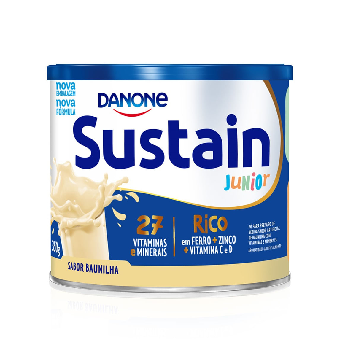 Complemento Infantil Sustain Junior Baunilha Regular 350g