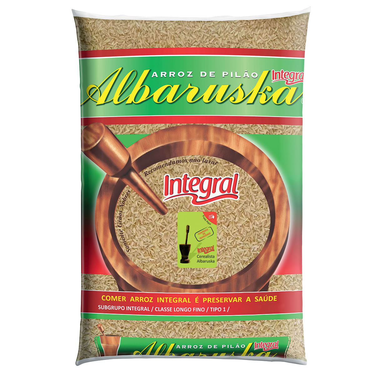 Arroz Integral Longo-fino Tipo 1 Albaruska 1Kg