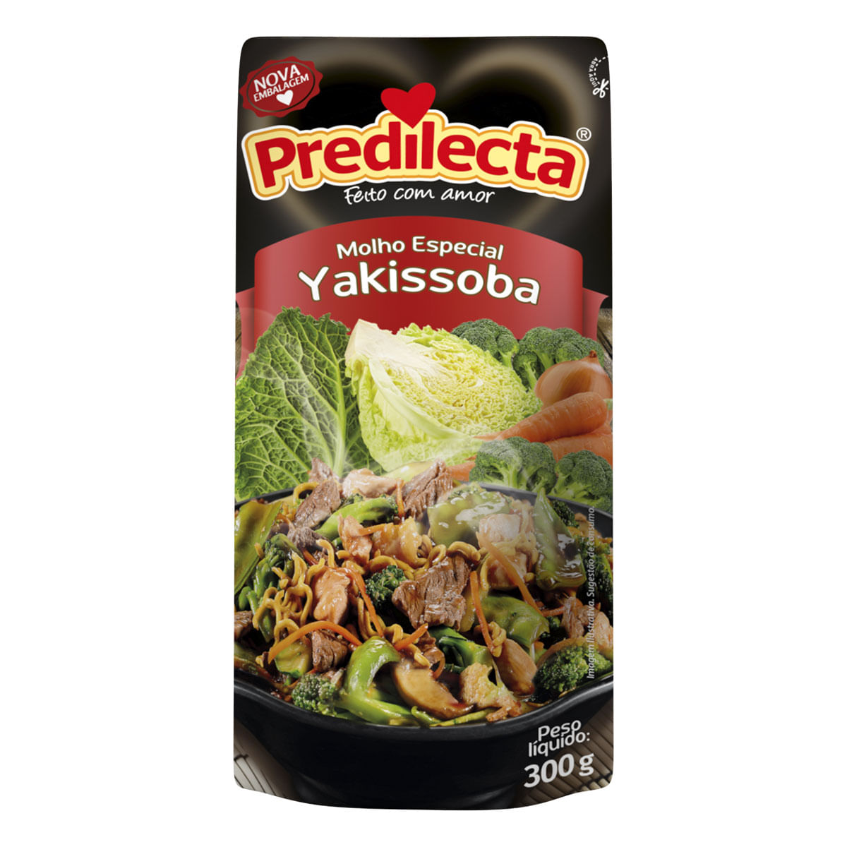 Molho de Yakissoba Tradicional Predilecta Sachê 300g