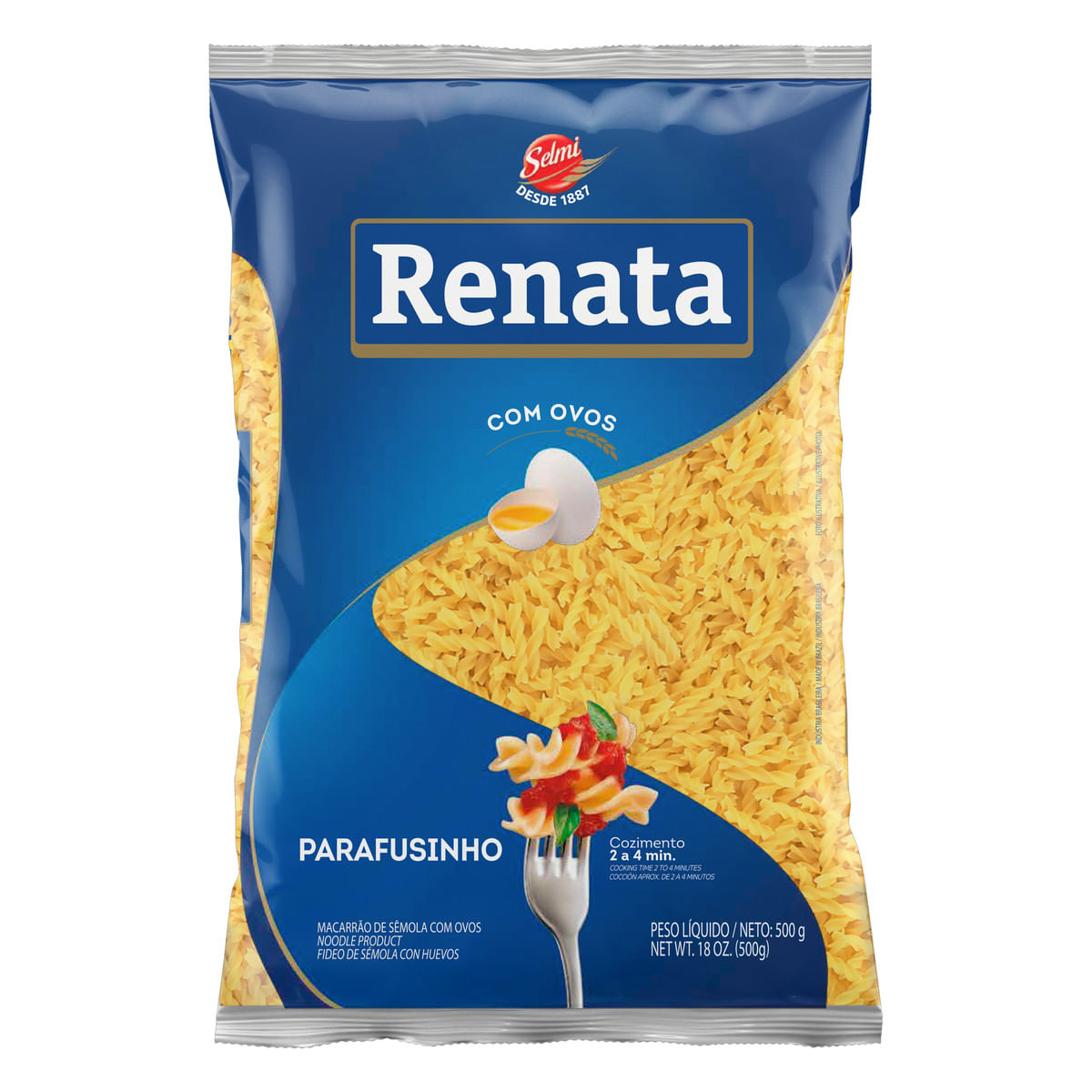 Macarrão de Sêmola com Ovos Renata Parafusinho 500 g