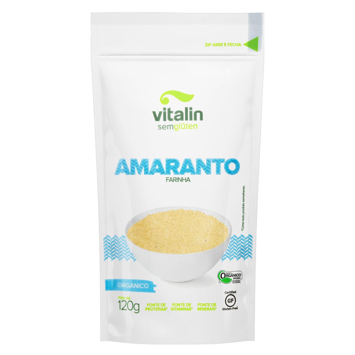 Farinha de Amaranto Orgânico Vitalin 120g