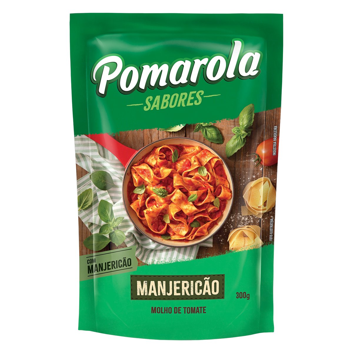 Molho de Tomate Manjericão Pomarola 300g