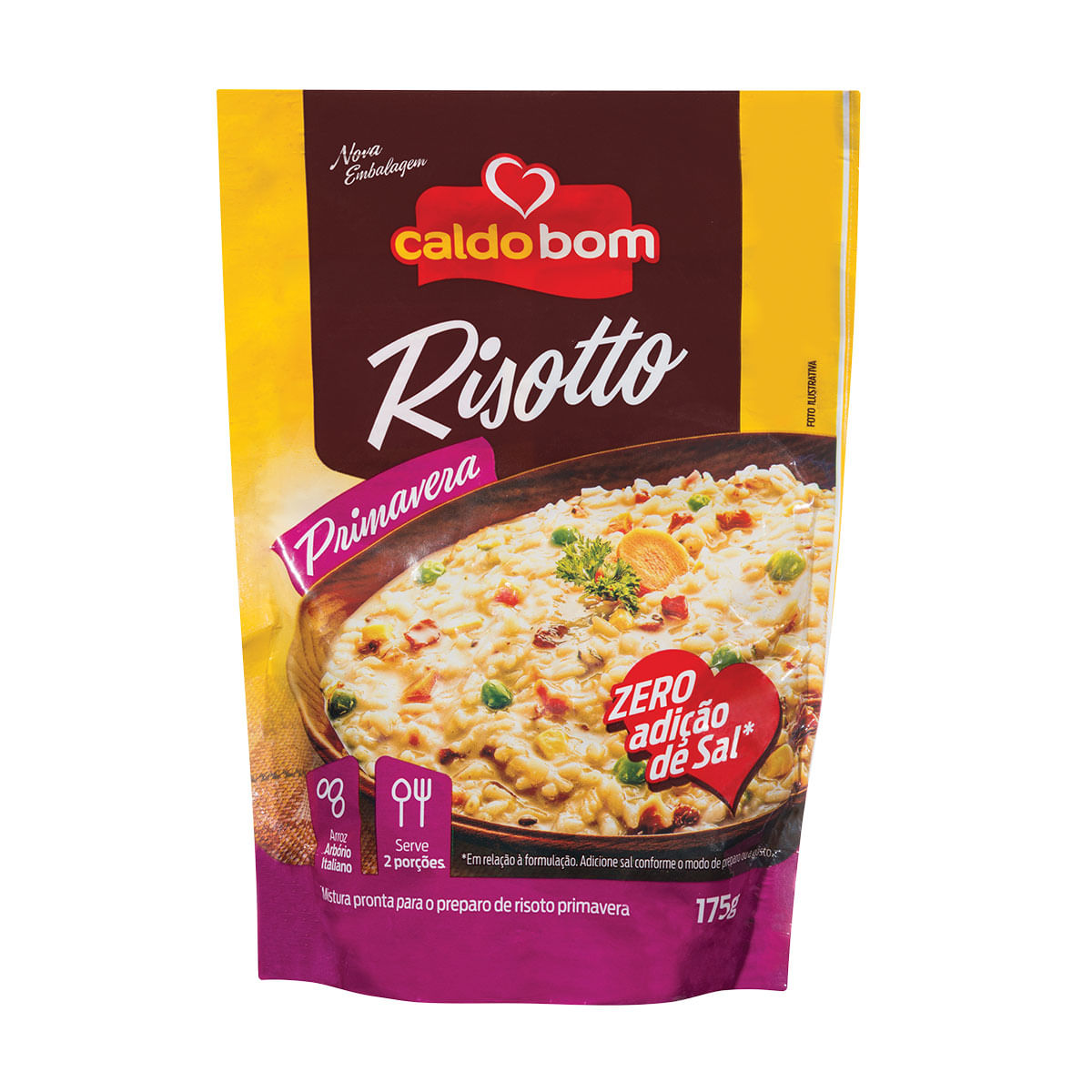 Risoto Arbório Primavera Caldo Bom 175g