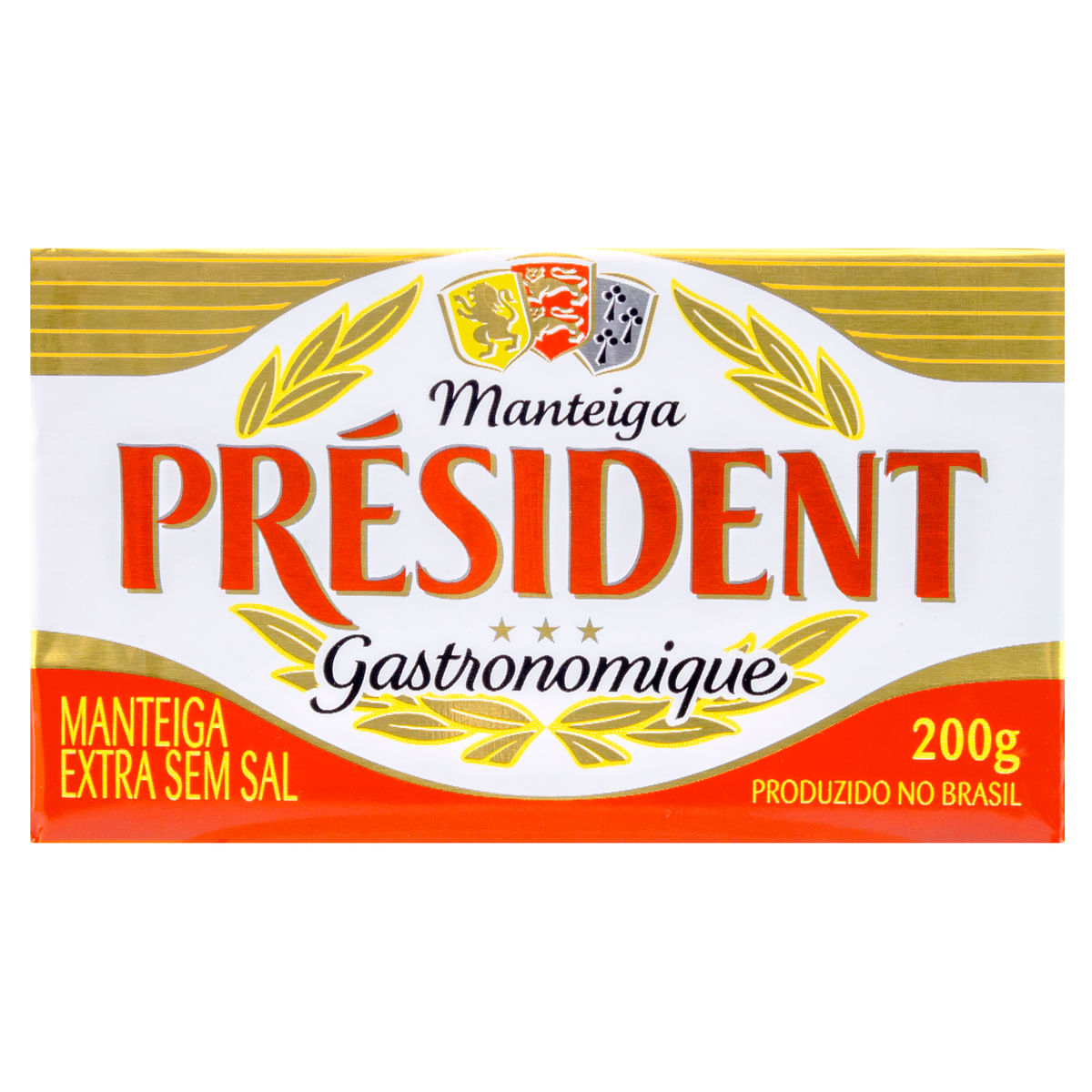 Manteiga sem Sal Président Tablete 200g