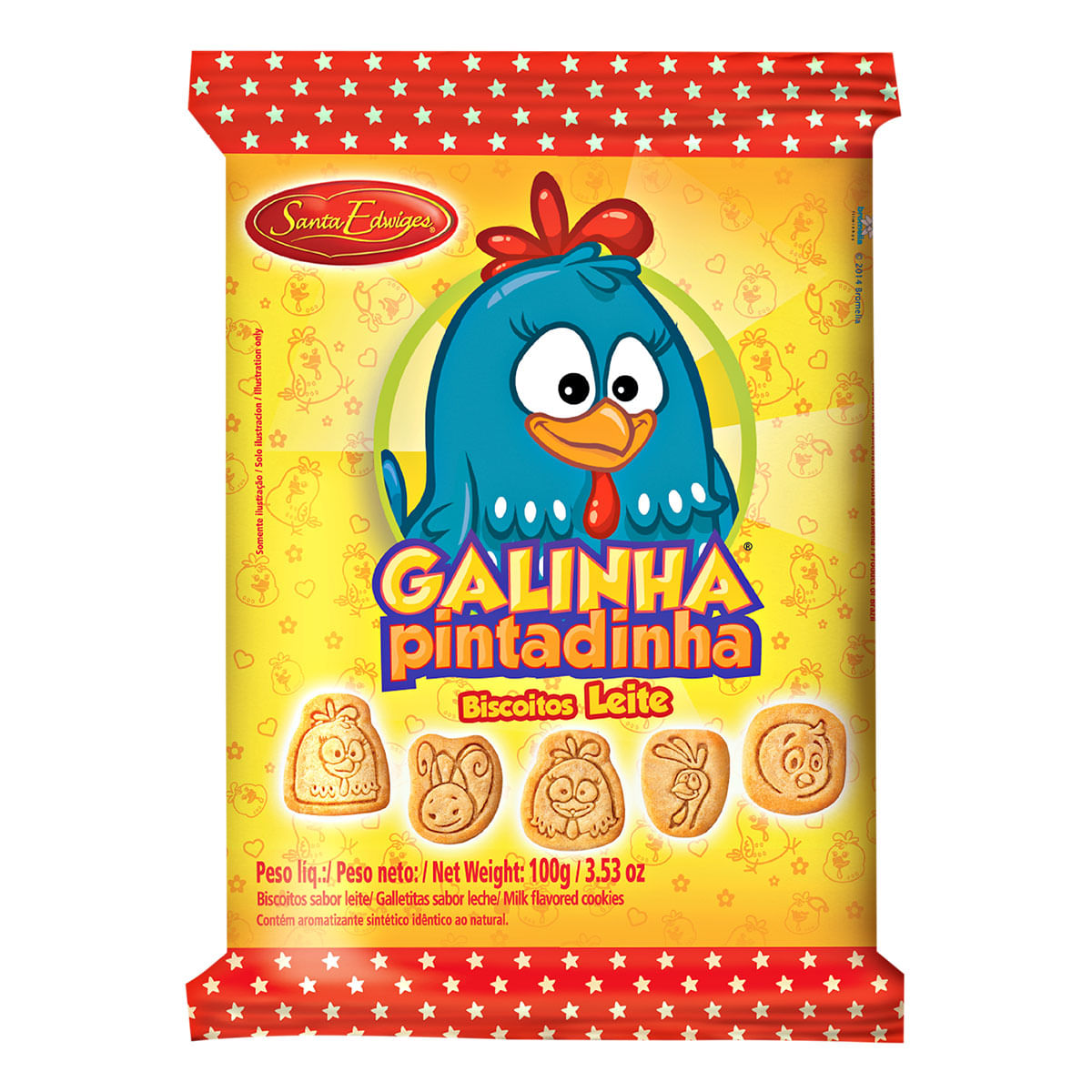 Biscoito de Leite Santa Edwiges Galinha Pintadinha 100g