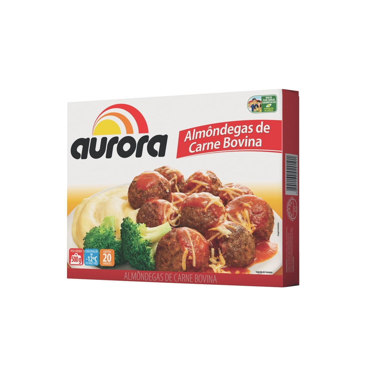 Almôndega Carne Bovina Aurora 500g