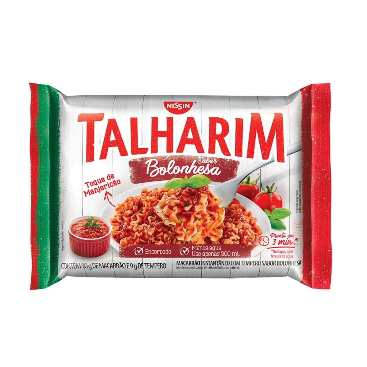 Macarrão Instantâneo Nissin Talharim Sabor Bolonhesa 99g