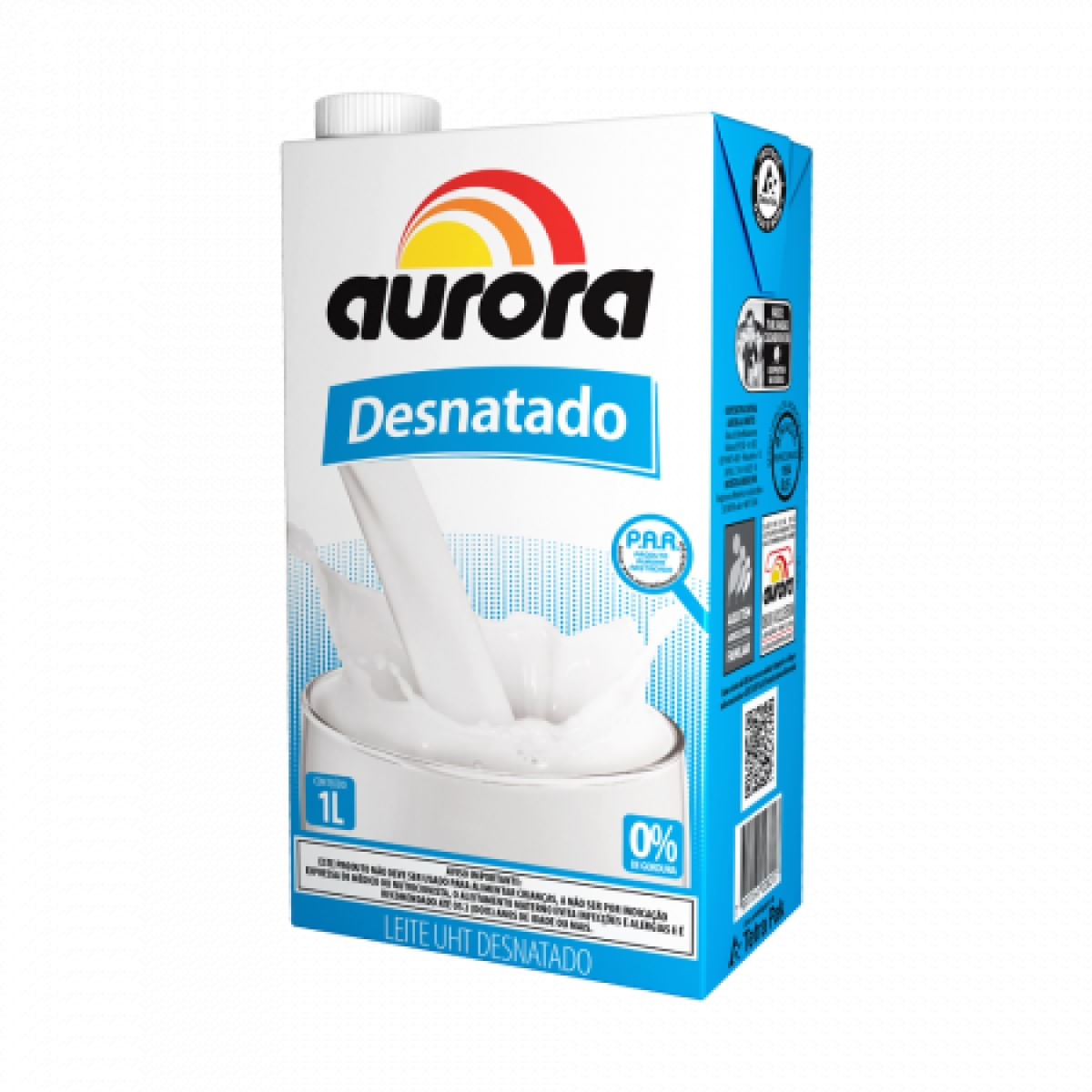 Leite Desnatado UHT Aurora 1 Litro