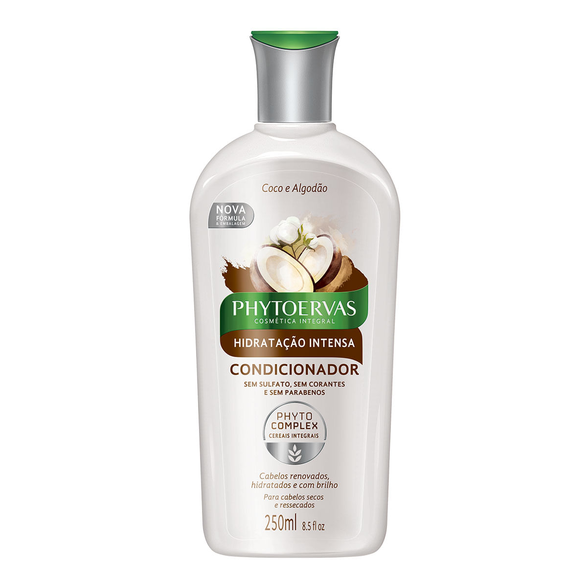 Condicionador Phytoervas Óleo de Coco Algodão sem Sal 250ml