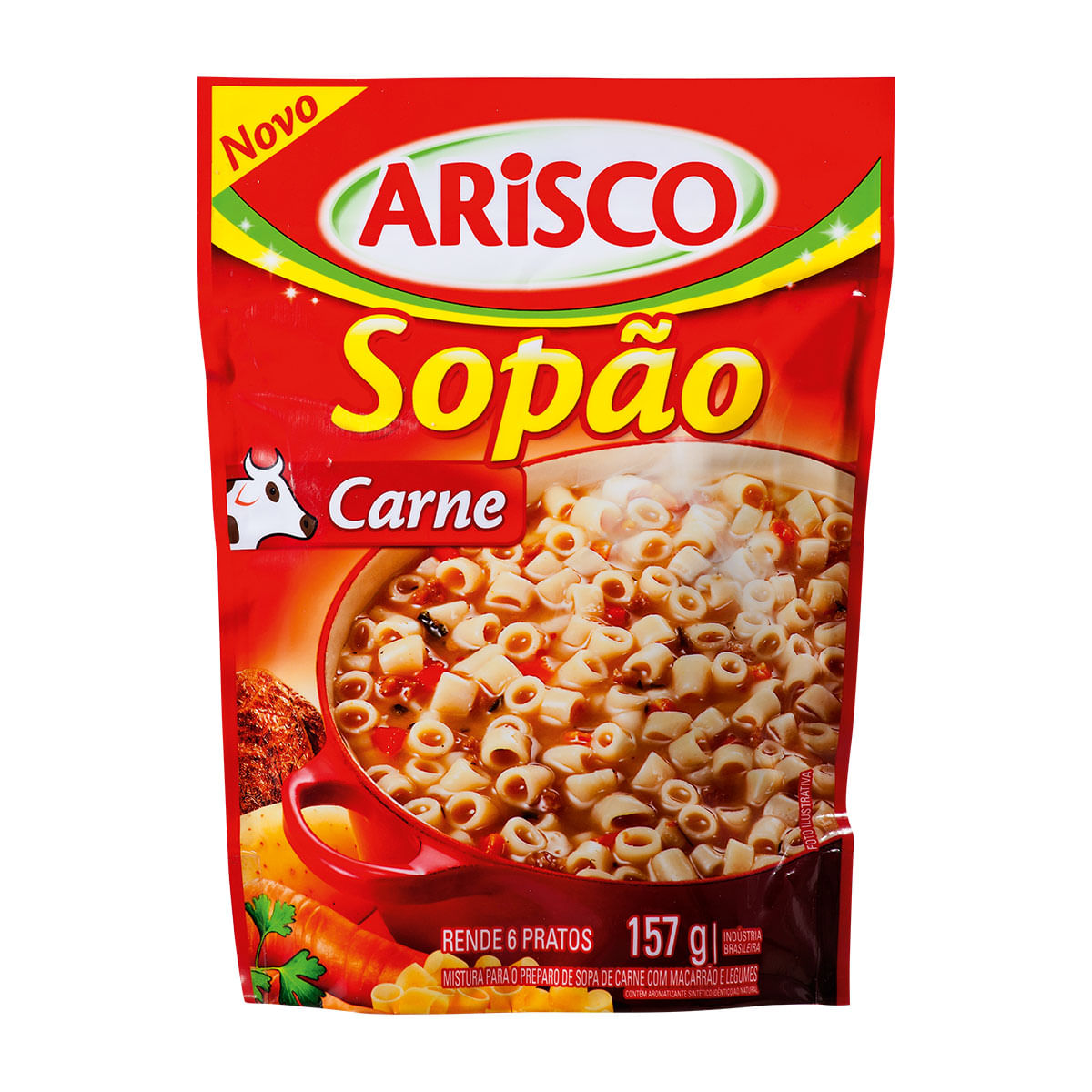 Sopão de Carne com Macarrão e Legumes Arisco 157g