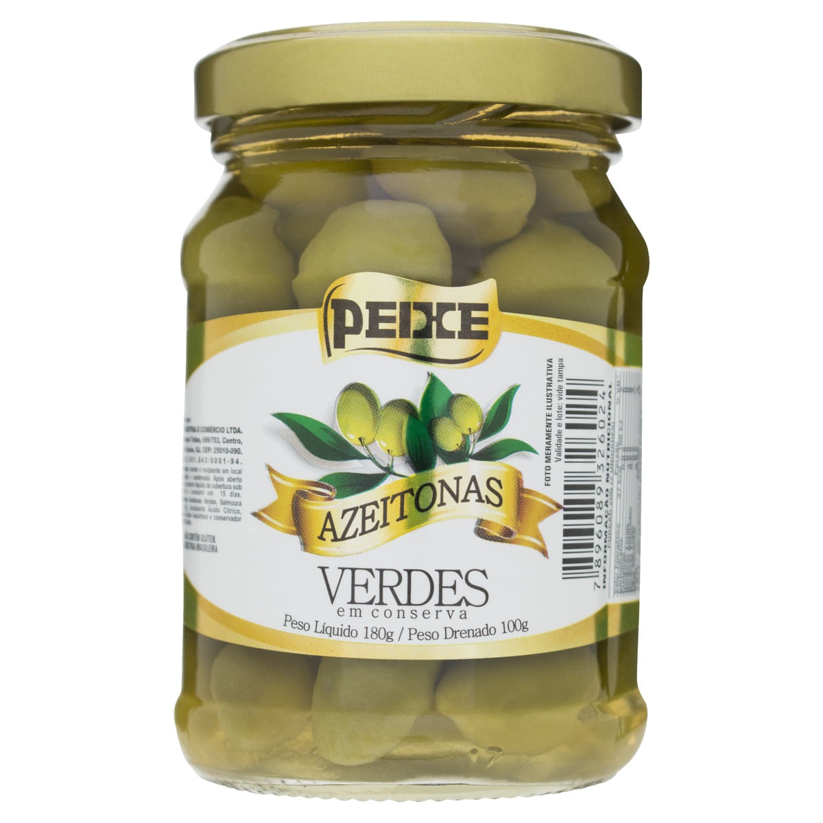 Azeitona Verde com Caroço Peixe 100g