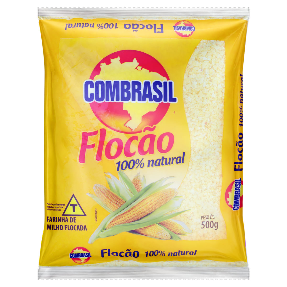 Farinha de Milho Combrasil Flocão Pacote 500 g